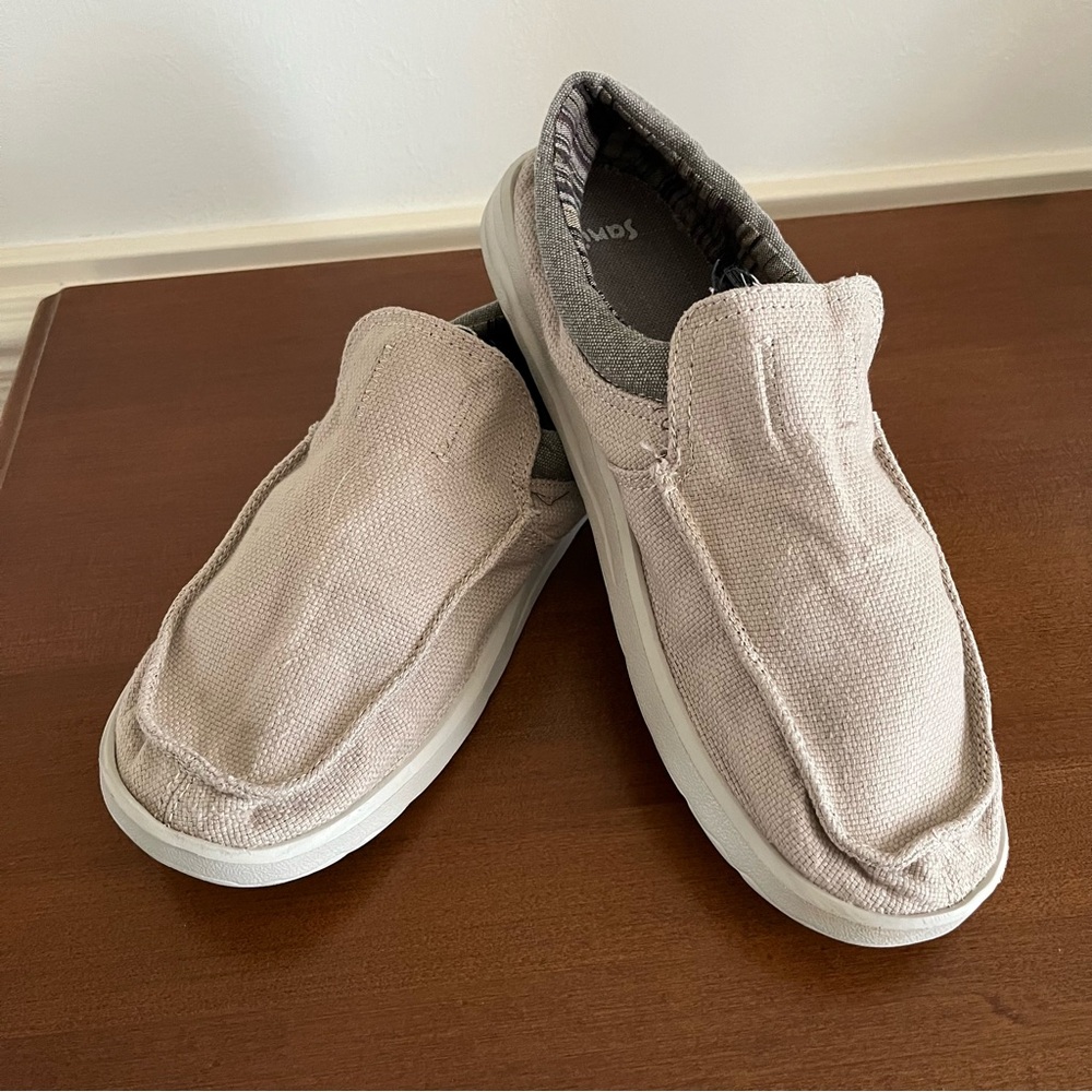 Sanuk Vagabond Tripper Shoes Beige Size 10